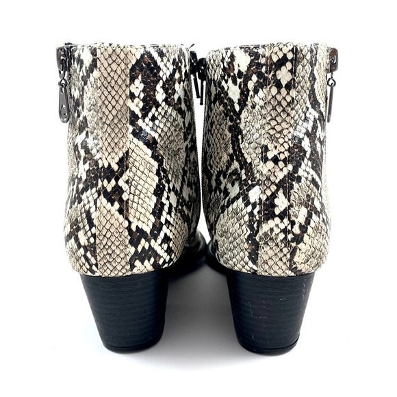 GUESS faux snakeskin python cowgirl ankle boots - Picture 5 of 14